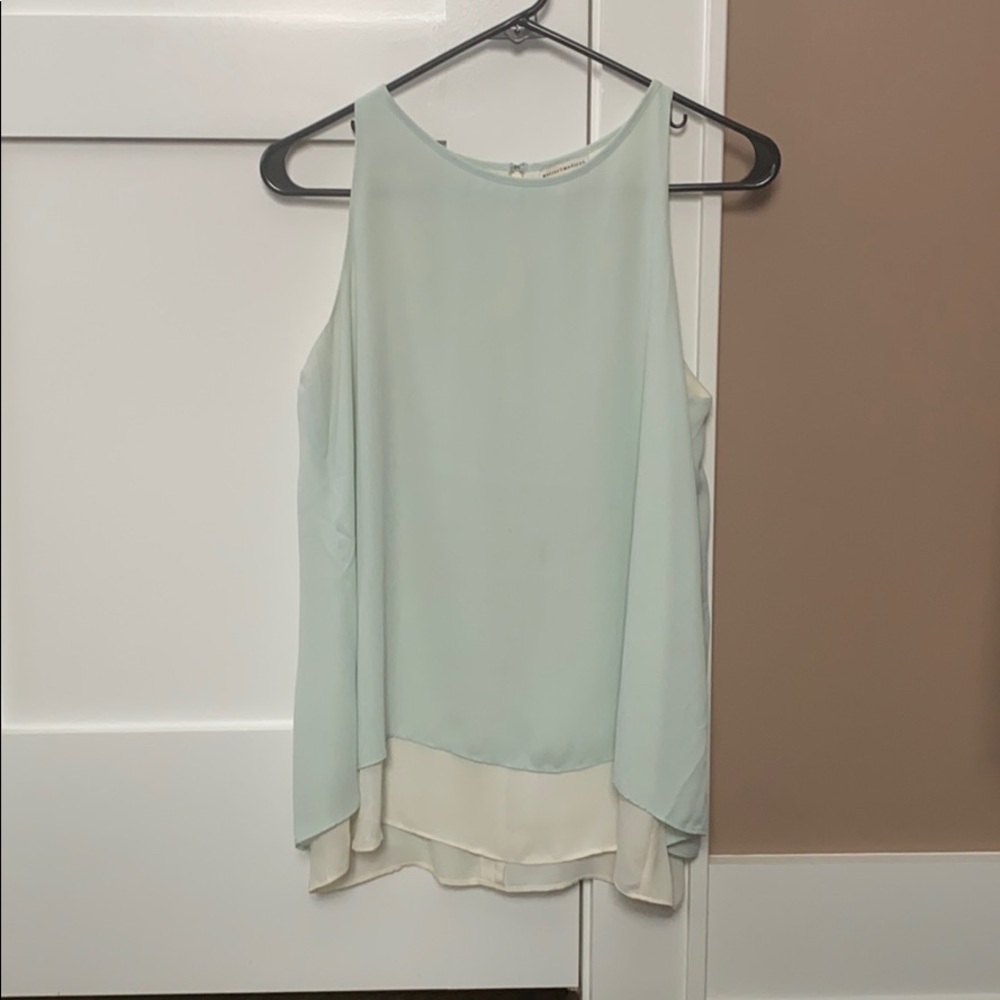 Whimsical layered sleeveless blouse
